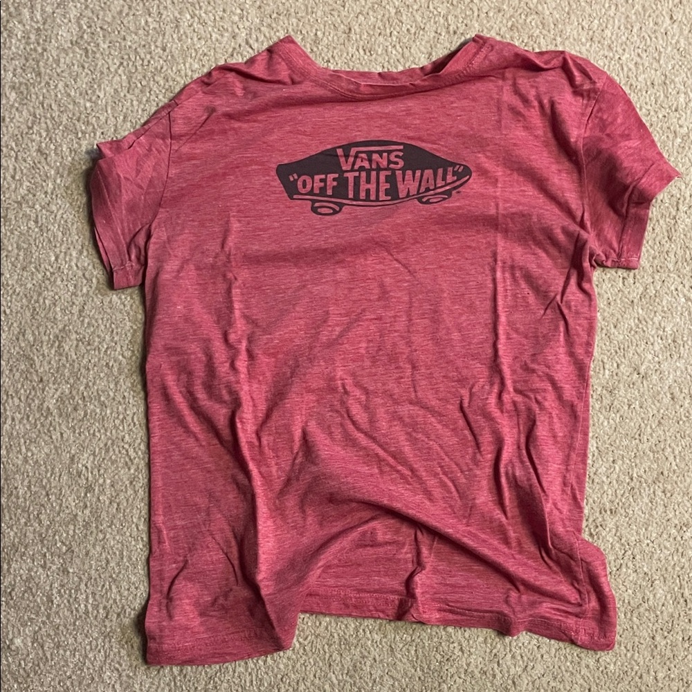 Vans Kids Red Heather Tee